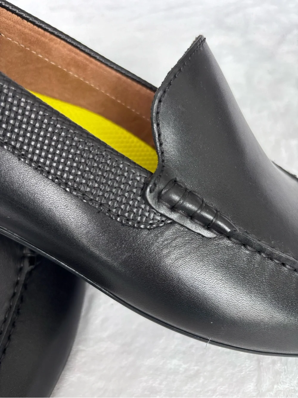 FLORSHEIM Men's Black Motor Moc Moc Toe Venetian Driver Slip-On Loafer--NEW--12